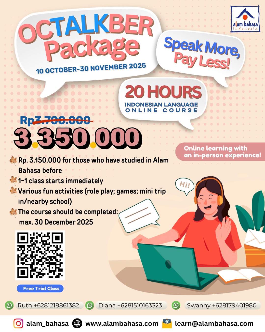 ONLINE CLASS -- SPECIAL PRICE!